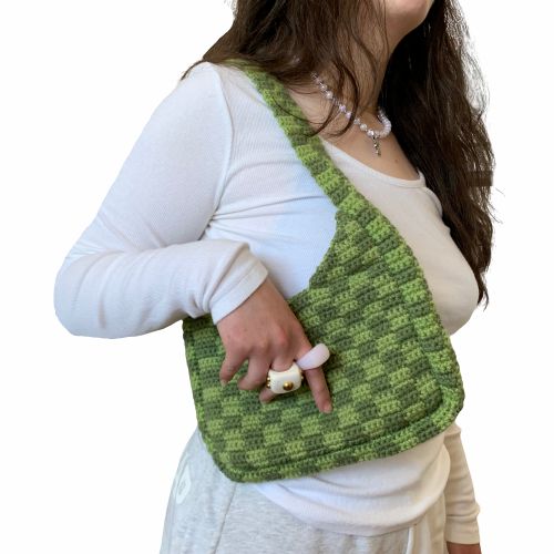 Bags | Checkerboard Bag – All Green Bags Bags