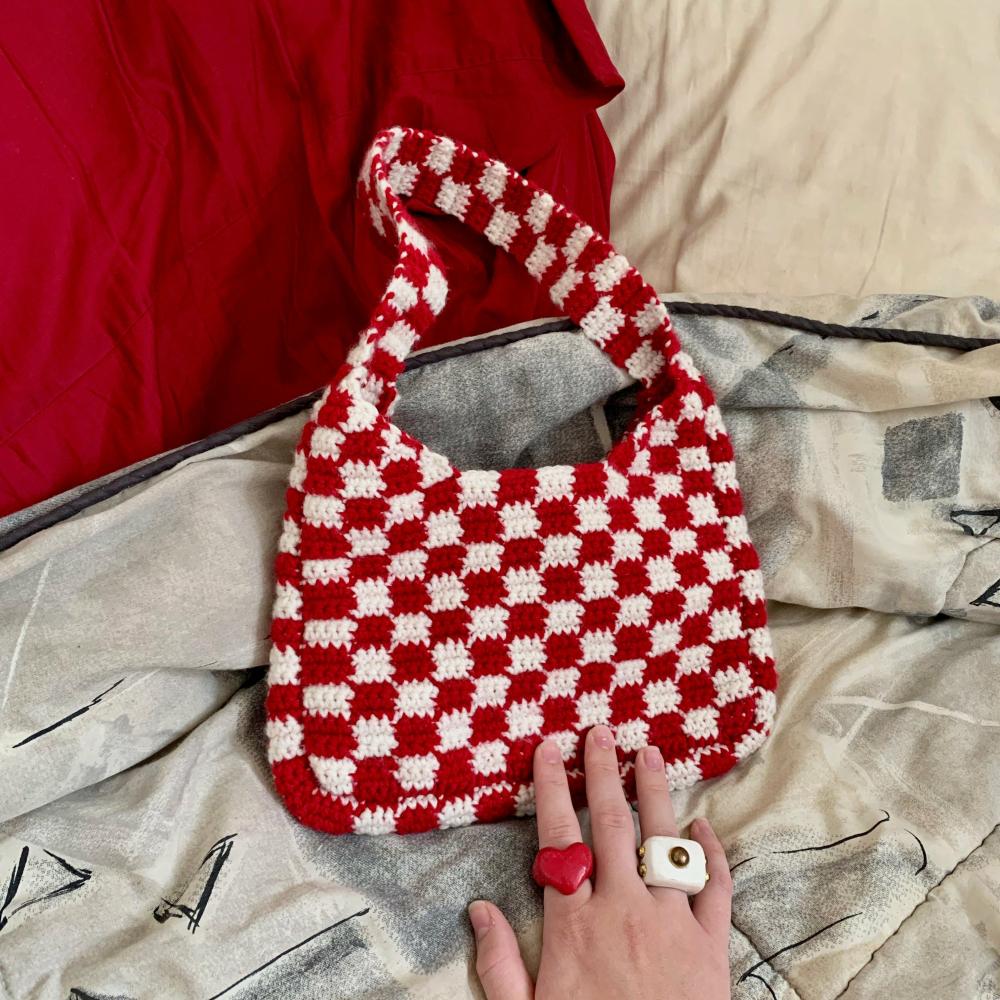 Bags | Checkerboard Bag – Red Bags Bags