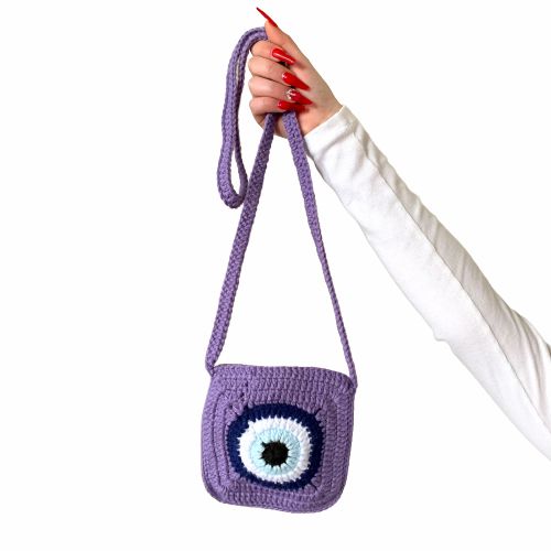 Bags | Purple Evil Eye Crossbody Bags Bags