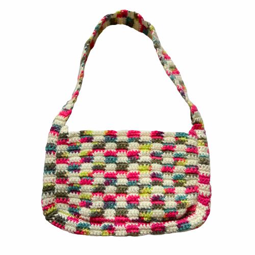 Bags | Raspberry Salad Checkerboard Bag Bags Bags