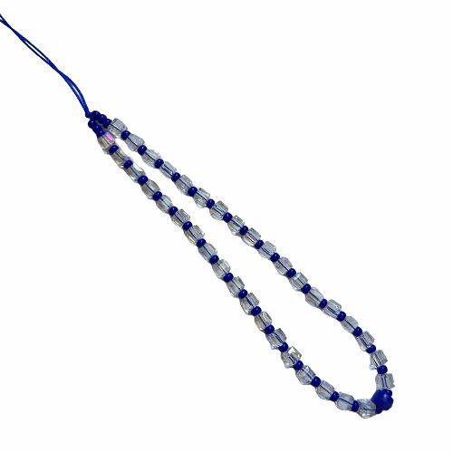 Beaded Phone Charms | Blue Crystal Phone Charm Beaded Phone Charms Beaded Phone Charms