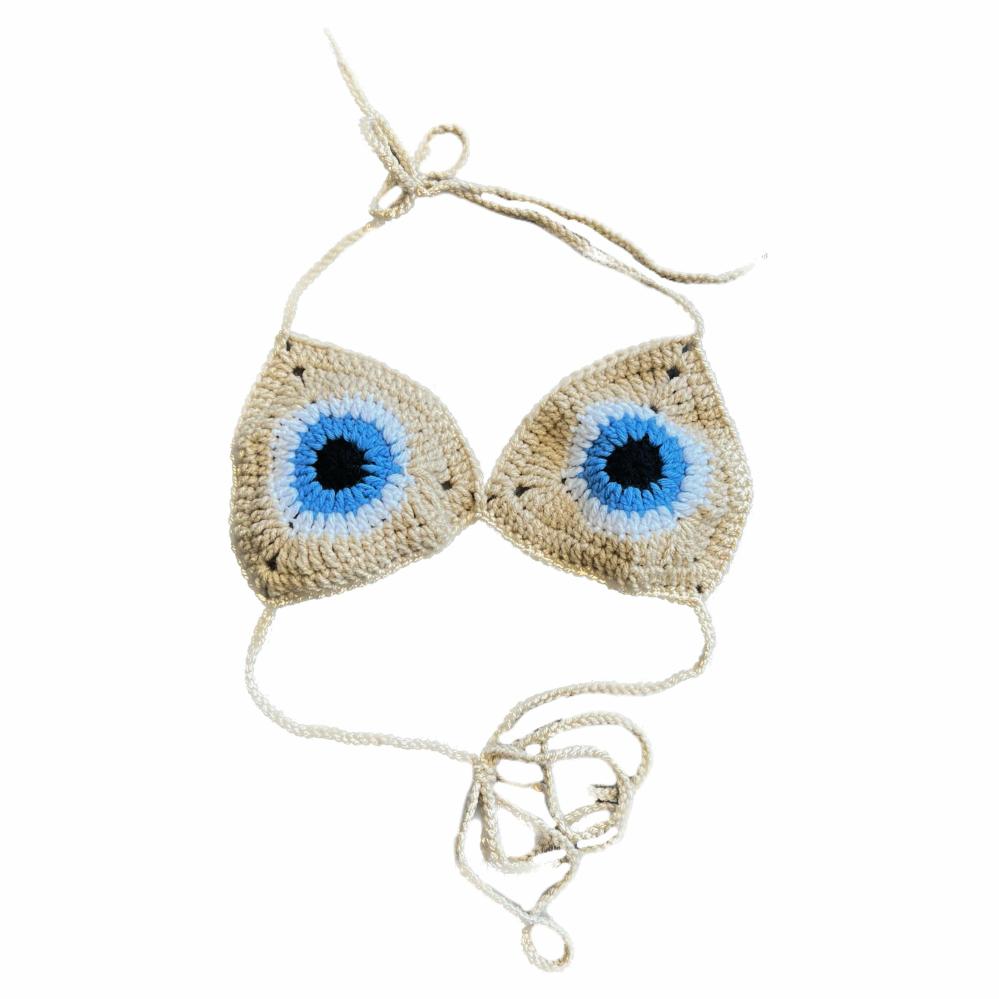 Bralettes | Evil Eye Crochet Bralette Bralettes Bralettes