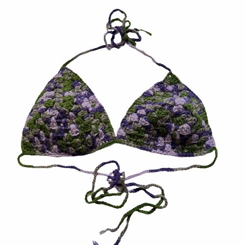 Bralettes | Purple Camo Crochet Bralette Bralettes Bralettes