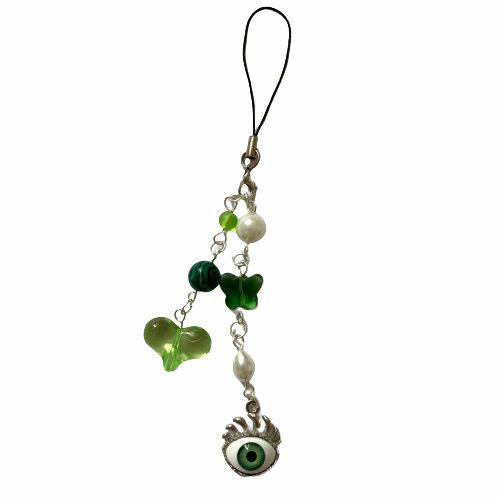 Character Charms | Green Evil Eye Phone Charm Character Charms Character Charms