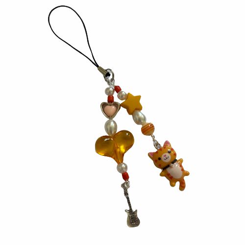 Character Charms | Orange Kitty Phone Charm Character Charms Character Charms