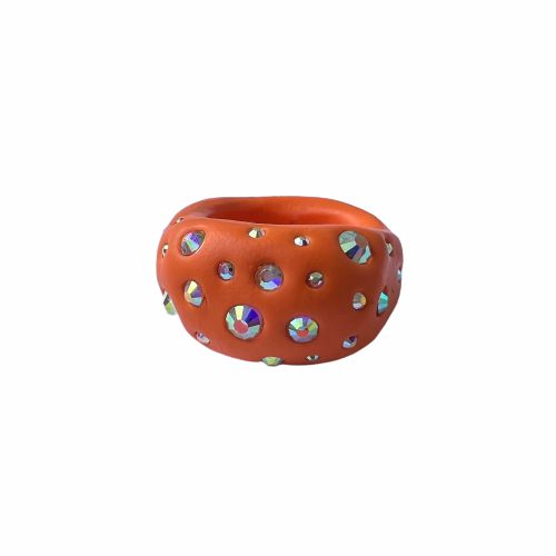 Clay Rings | Orange Bling Ring Clay Rings Clay Rings