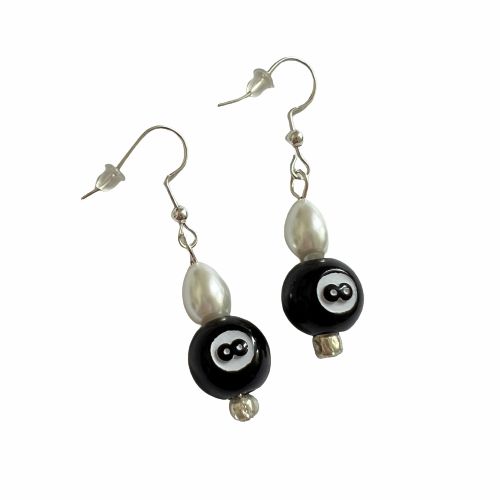 Earrings | 8 Ball Pearl Earrings Earrings Earrings