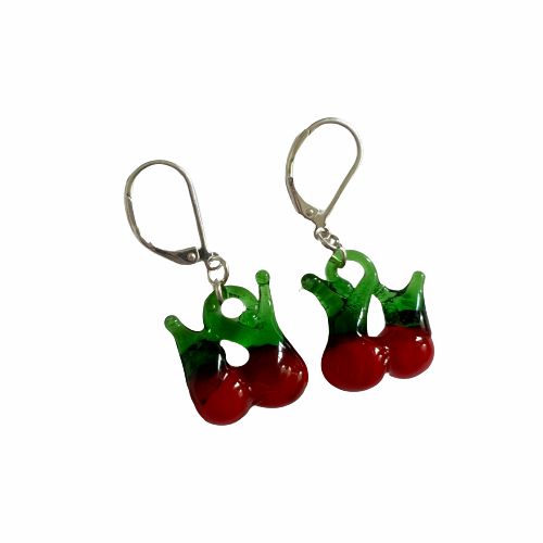 Earrings | Glass Cherry Earrings Earrings Earrings