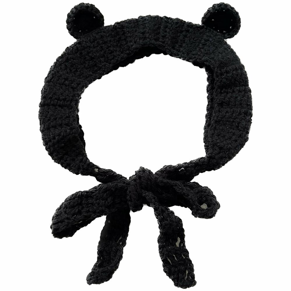 Hats | Black Bear Hat Wrap Crochet Items Hats