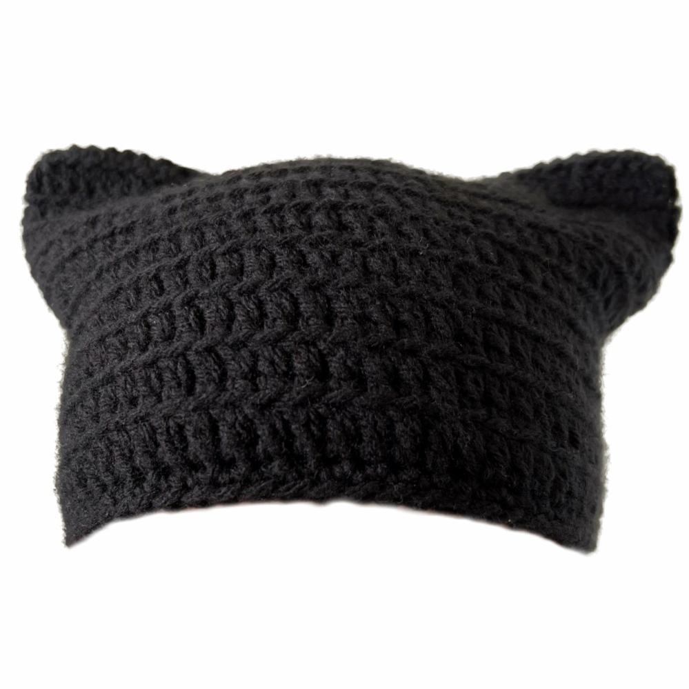 Hats | Black Cat Hat Crochet Items Hats