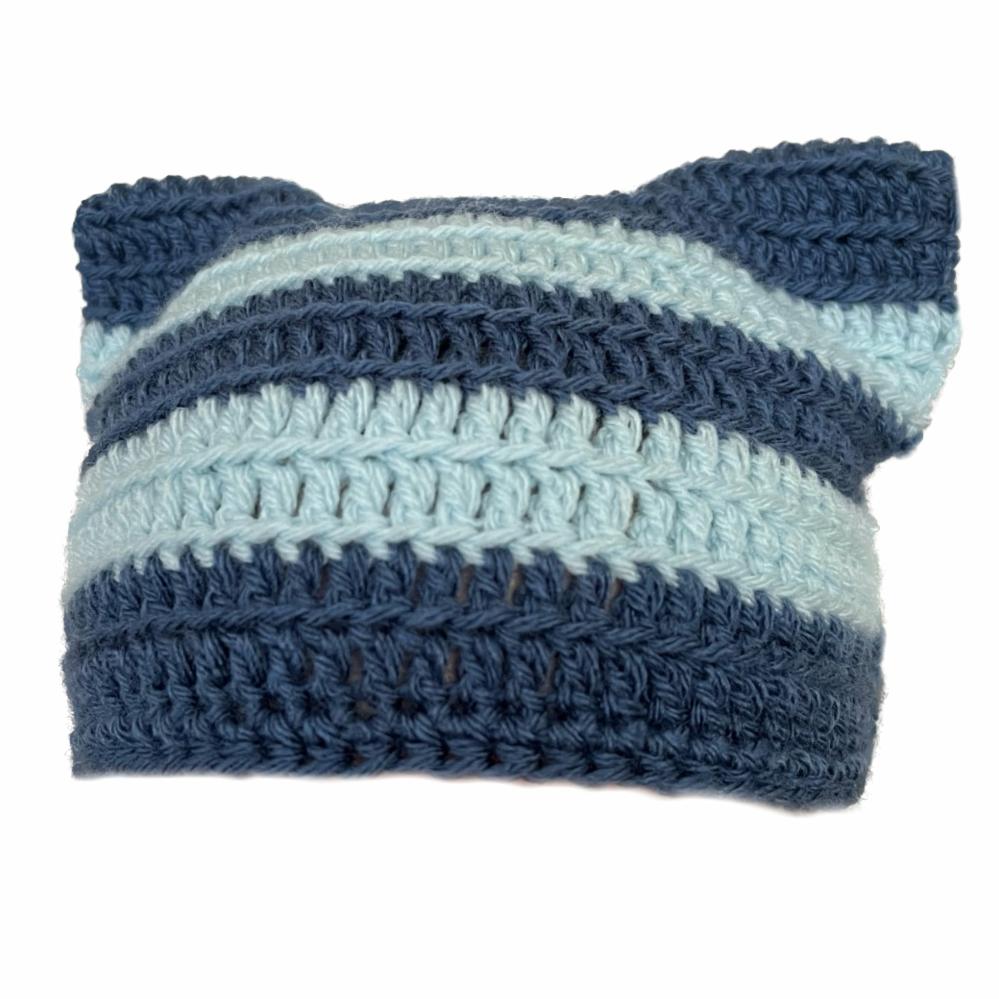 Hats | Blue Cat Hat Crochet Items Hats