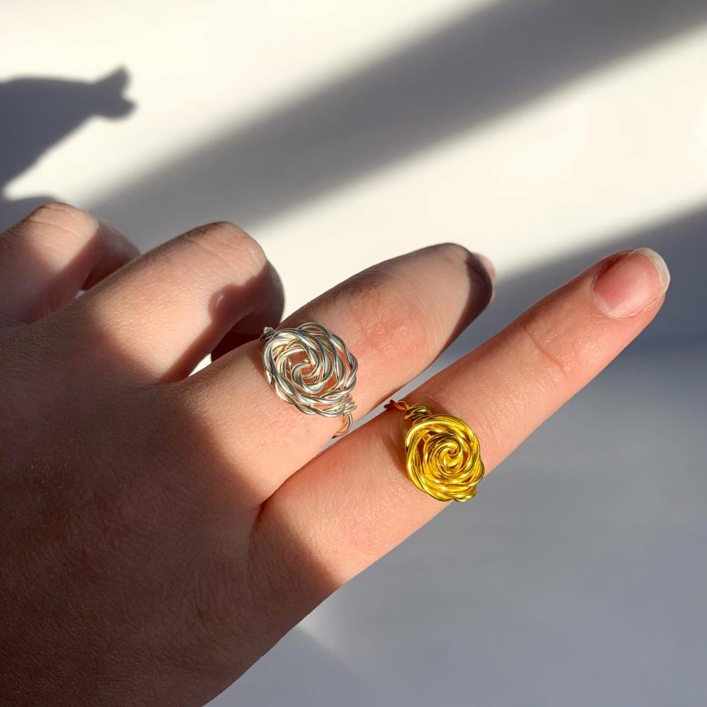 Wire Wrapped Rings | Rose Wire Wrapped Ring Ring Wire Wrapped Rings