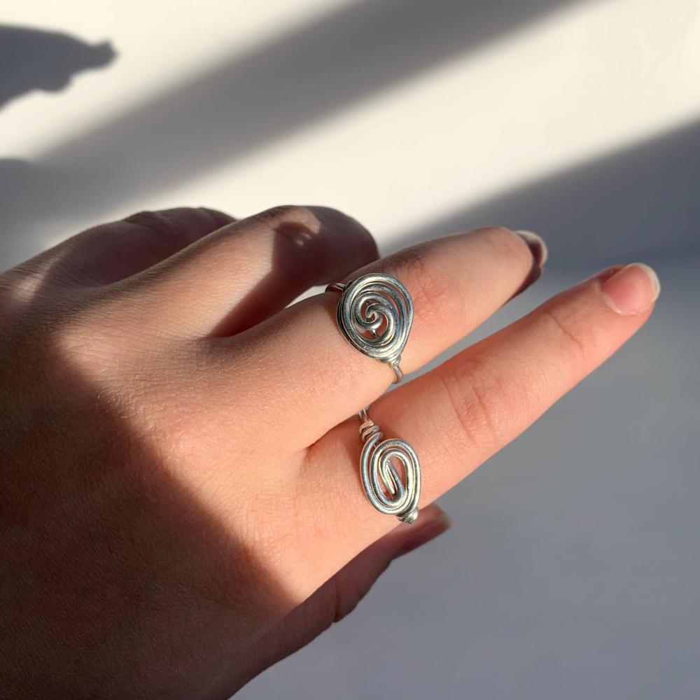 Wire Wrapped Rings | Swirl Wire Wrapped Ring Ring Wire Wrapped Rings