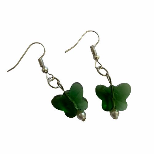 Earrings | Green Butterfly Earrings Earrings Earrings